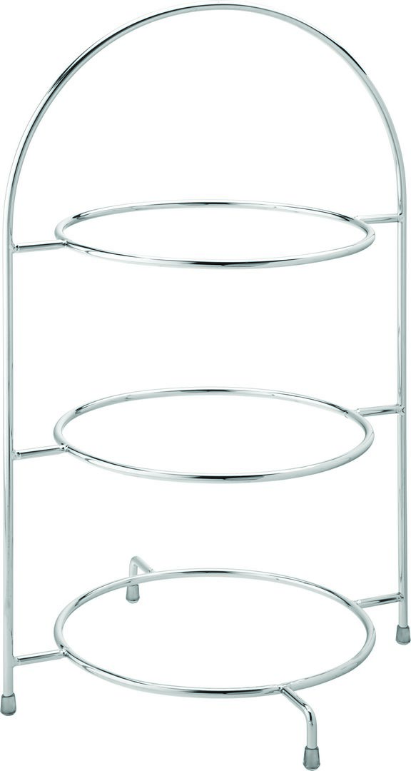 Chrome 3 Tier Cake Plate Stand 17